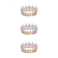 thumbnail image 2 of VONKY Alloy Exquisite Craft And Delicate Pattern Rhinestone For Wedding Or Bridal Electroplated Gold + pink 3Set, 2 of 6