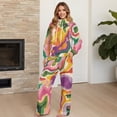 thumbnail image 4 of Xixirimido Colorful Marble Print Womens Sweatsuits 2 Piece Lounge Sets Fall Fashion Outfit Long Sleeve Sweatshirt Wide Leg Sweatpants Matching Tracksuit Sets, X-Large, 4 of 7