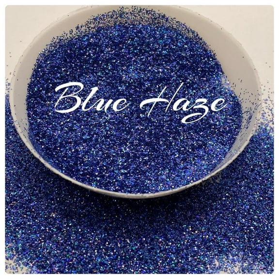 Blue Haze: Fine holographic Glitter 1/128 - Sold By TwoFaced Glitters 1oz Wt.