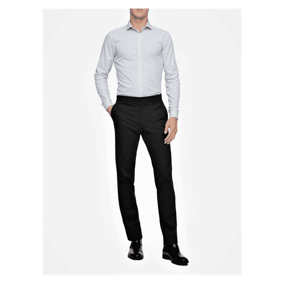 Calvin Klein Men's Slim Fit Refined 4-Pocket Pants, Black 30x32