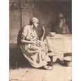 thumbnail image 2 of William Strang 20x24 Gold Ornate Framed and Double Matted Museum Art Print Titled - Mother Feeding an Infant (1884), 2 of 4