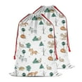 thumbnail image 2 of Christmas Bags Drawstring,White Christmas Forest Animal Pattern Large Xmas Christmas Gift Bags,Reusable for Xmas and New Year Party Favors and Supplies,27.6" X 19.7", 2 of 6