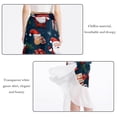 thumbnail image 2 of Christmas Stylish Chiffon Women's Beach Summer Dress with Polyester Straps, 2 of 6