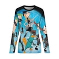 thumbnail image 6 of Phineas And Ferb Women’s Pajama Top 3D Digital Print Sleepwear Trendy Crewneck Pullovers Long Sleeve Shirts 5XL, 6 of 8