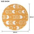 thumbnail image 6 of Modern Geometric Boho Round Table Cloth,Wrinkle Free Table Cover with Polyester,Waterproof Reusable Round Table Clothes for Kitchen Picnic Party (Round,60x60inch), 6 of 6