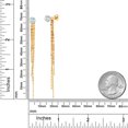 thumbnail image 2 of Gem Stone King 1.00 Ct Round 5mm Sky Blue Aquamarine 18K Yellow Gold Plated Silver Stud Earrings, 2 of 3