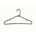thumbnail image 5 of International Hanger, Brown Plastic Tubular Combo Hanger with Bar and Hooks for Straps on Tops, 36 Pack, 5 of 5