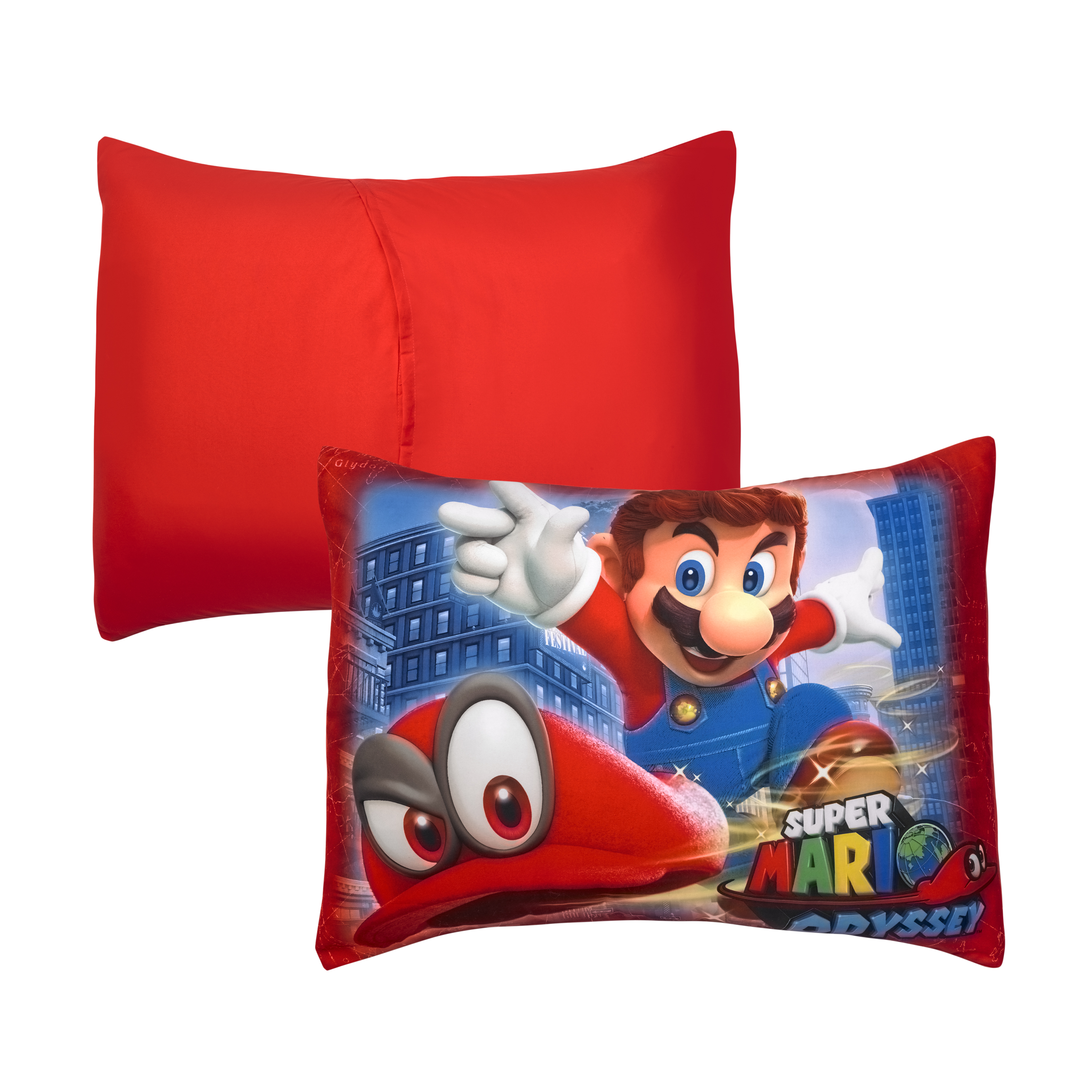 2 Pc Nintendo Super Mario Odyssey Duvet Pillow Kids Twin Full