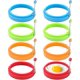 thumbnail image 1 of 8 Pack Egg Ring, Silicone Round Egg Cooking Rings Non-Stick Frying Egg Maker Molds, 4inch/10cm Food Grade Egg Ring, Fit Fried Egg Or Pancake Rings, Multicolor, 1 of 5