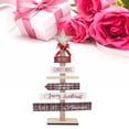 thumbnail image 1 of Árbol de Navidad de Madera Adornos de Escritorio de Navidad Decoración de Madera Letrero Vintage Bloque de árbol de Navidad Artesanía Casa de Campo Decoración de Madera ANGGREK Otros, 1 of 8
