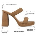 thumbnail image 2 of Journee Collection Womens Jaell Multi Strap Covered Block Heel Platform Sandals, 2 of 6