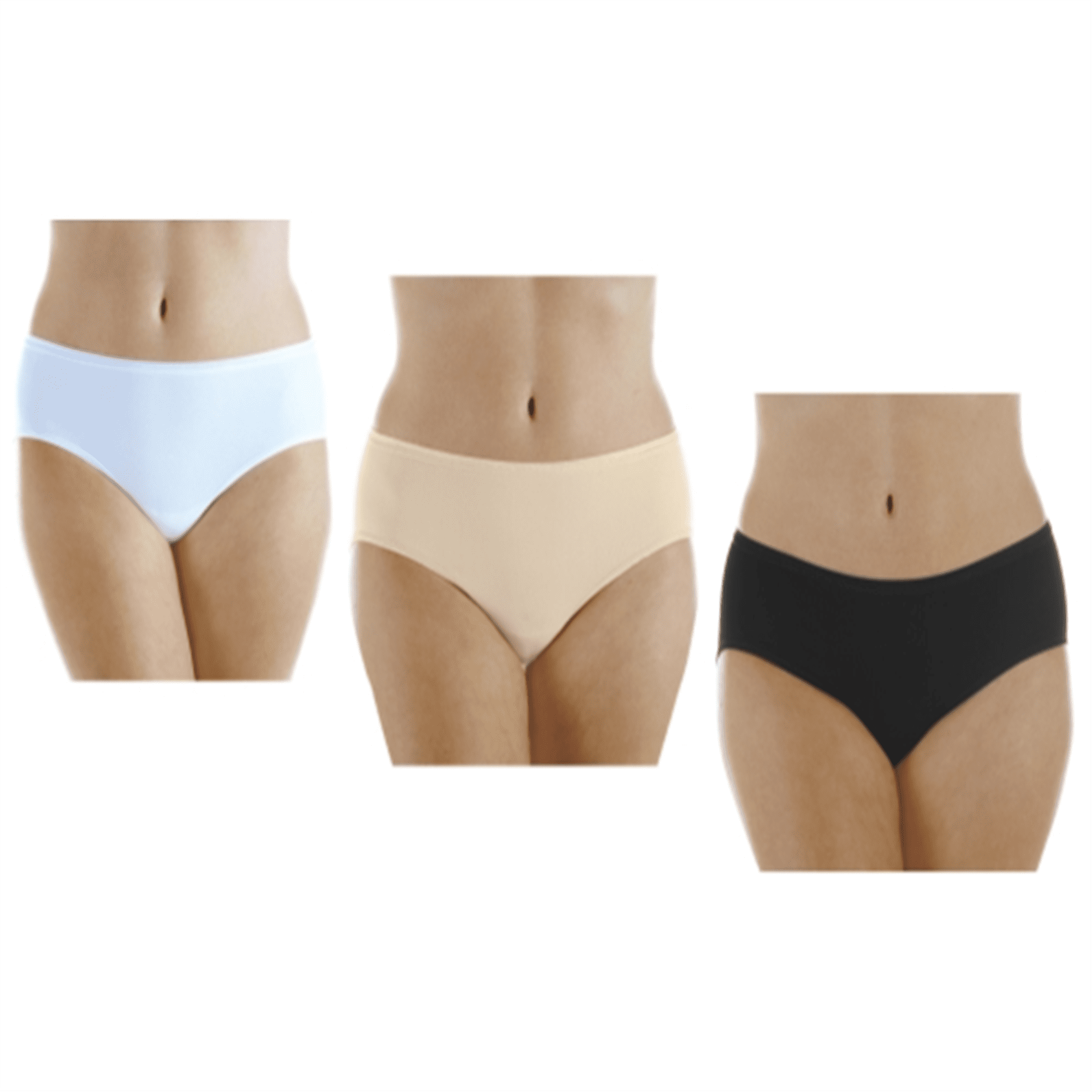 OLIKEME Menstrual Period Underwear for Girls Mid Waist Cotton Postpartum Ladies Panties Briefs for Women Multipack 