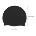 thumbnail image 3 of FUEENIRVA Silicone Swim Cap Men Swim Cap Black Silicone 1Pcs, 3 of 9