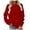 Red_2, variant on Towmus Solid Sweatshirt Pullover for Women Long Sleeves Color Tunic Tops Crewneck Hoodless Tunic Tops Casual Sweatshirt