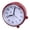 Burgundy, variant on Yammee Analogs Alarm Clock 4inch Super Silents NonTicking Battery Operated Clock for Bed