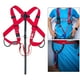 thumbnail image 3 of Arnés de seguridad para la parte superior del cuerpo Cinturón fijo ajustable Espeleología Barranquismo Escalada en roca Estilo rojo 2, 3 of 9