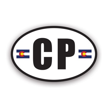Colorado State Flag Oval Decal Sticker – Die-Cut For Cars, Trucks, Laptops – V4 CO
