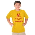 thumbnail image 5 of Can't Keep Calm a Drummer Percussion Crewneck T Shirts Boy Girl Teen Brisco Brands M, 5 of 6