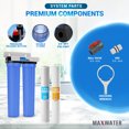 thumbnail image 4 of Max Water 2 Stage Whole House (20 x 2.5 Inch), Water Filtration System - Sediment + CTO, 4 of 6