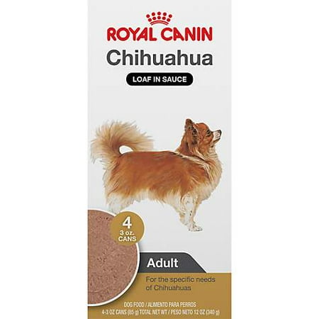 - Royal Canin Breed Health Nutrition Chihuahua Loaf In Sauce Dog Food Multipack, 3 oz, Case of 4 (pack of 1)