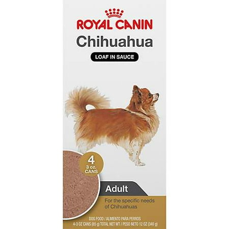 Royal Canin Breed Health Nutrition Chihuahua Loaf In Sauce Dog Food Multipack, 3 oz, Case of 4 (pack of