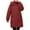 Red, variant on ATOYSOY Women's Long Puffer Jacket Solid Zipper Coat with Pocket Casual Warm Parka Coats Plus Size Hooded Outerwear Beige L