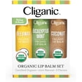 thumbnail image 6 of Cliganic Organic Lip Balm Set - 3 Flavors - Natural Moisturizer, 6 of 8