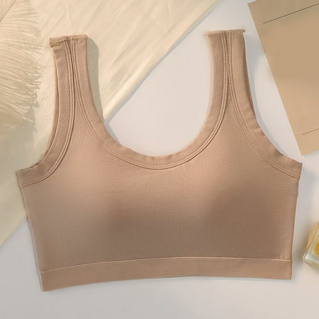 

Aayomet Shapewear Bodysuit Women Seamless Bra Brief Set Double Shoulder Straps Underwear Soft Padded Tops Ladies Underwear Khaki XL