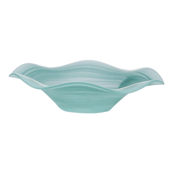 QSTDGVPW Elegant Decorative Glass Fruit Basket Tray Serving Plate Centerpiece for Holiday Green