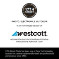 thumbnail image 3 of Westcott FJ200 Round Head Pocket Strobe Light with 64GB Memory Card for 4K Video and Westcott ProGrip2 Ergonomic Handheld Mount for Photographers Bundle Set (WES-4740), 3 of 7