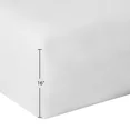 thumbnail image 6 of Mainstays 300 Thread Count Easy Care Percale Fitted Sheet, Arctic White, Full, 6 of 10