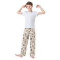 thumbnail image 2 of Cute Skiing Cat Boys Pajama Pants Soft and Lightweight Elastic Waistband Children's Pajama Pants, 2 of 8