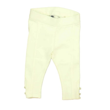 

Pre-owned Janie and Jack Girls Ivory Leggings size: 3-6 Months