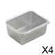 thumbnail image 1 of 4 Contenedores De Almacenamiento De Alimentos De Acero Inoxidable Apilables Para Oficina, Hogar, Viajes, Material 201, 1 of 10