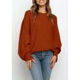 thumbnail image 3 of Dellytop Women's Long Balloon Sleeve Pullover Sweaters, 3 of 4