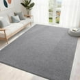 thumbnail image 3 of Arogan Soft Low Pile Rug Modern Area Rugs for Bedroom Living Room,Suitable for Boys Girls Teenagers and Adults with Super Soft Touch ,Ligth Gray , 7' x 10', 3 of 8