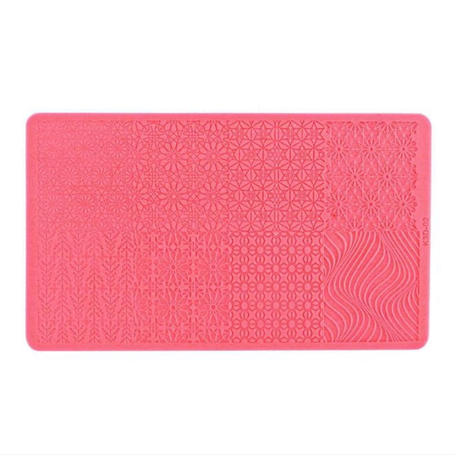 Nail Art Silicone Printing Template Plastic Template 3D Relief