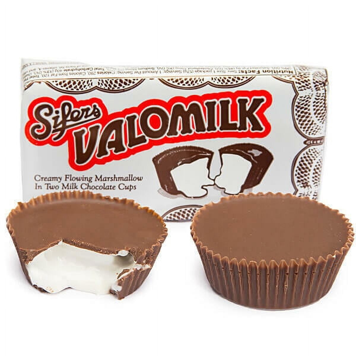 Valomilk Old-Fashioned Marshmallow Cup Candy – 8 Count – Creamy Marshmallow Filled Milk Chocolate Cups