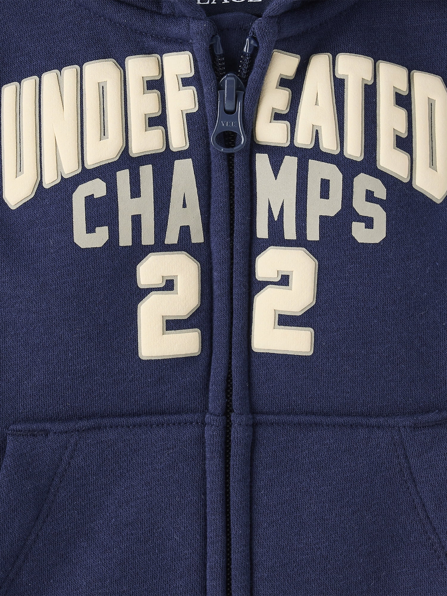 The Children's Place Baby And Toddler Boys Active Long Sleeve Varsity Premium Fleece Zip Up Hoodie, Sizes 6M-5T