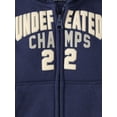 thumbnail image 2 of The Children's Place Baby And Toddler Boys Active Long Sleeve Varsity Premium Fleece Zip Up Hoodie, Sizes 6M-5T, 2 of 3