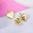 thumbnail image 3 of PicturesOnGold Forever In My Heart Locket Necklace for Women That Hold Pictures & Engraving in Personalized Jewelry Gifts for Men & Women Yellow Gold Filled (Locket + 2 Photos), 3 of 6