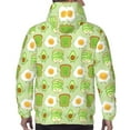 thumbnail image 7 of Naloa Avocado And Toast Men's Casual Hooded Collar Drawstring Hoodies Pullover Sweatshirts Casual Long Sleeve Shirts-4X-Large, 7 of 7