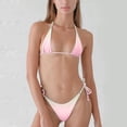 thumbnail image 2 of Fesfesfes Bikini Sets for Women 2023 New Sexy Swimwear Split Bikini Sets High Waist Swimsuit Split Swimwear Beachwear Halter Neck Pool Party Bikinis, 2 of 7