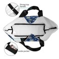 thumbnail image 4 of Balery Dark Blue Christmas Bolsa Tote Estilo Estético con Cremalleras, Bolsa de Hombro, Bolsa de Compras Grande y Plegable, 4 of 8