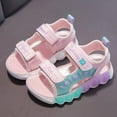 thumbnail image 4 of Kids Shoes Comfortable Platform Sandals Outdoor Beach Fashion Beach Sandals Princess Shoes Summer Beach Shoes Pink 5.5 Years-6 Years, 4 of 7