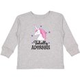 thumbnail image 3 of Inktastic Girls Daughter Unicorn Girls Long Sleeve Toddler T-Shirt, 3 of 5