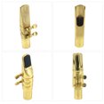 thumbnail image 3 of Muslady 6C Tenor Saxophone Mouthpiece Musical Instrument Accessories Brass Material with Reed Cap Buckle Patch, 3 of 8