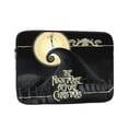 thumbnail image 1 of Funda para portátil "Pesadilla antes de Navidad", a prueba de golpes, con bolsillo para accesorios y maletín de transporte, 10, 12, 13, 15 y 17 pulgadas, color negro, 1 of 5