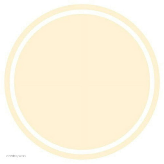 Ivory Solid Color Circle Gift Labels, 40-Pack