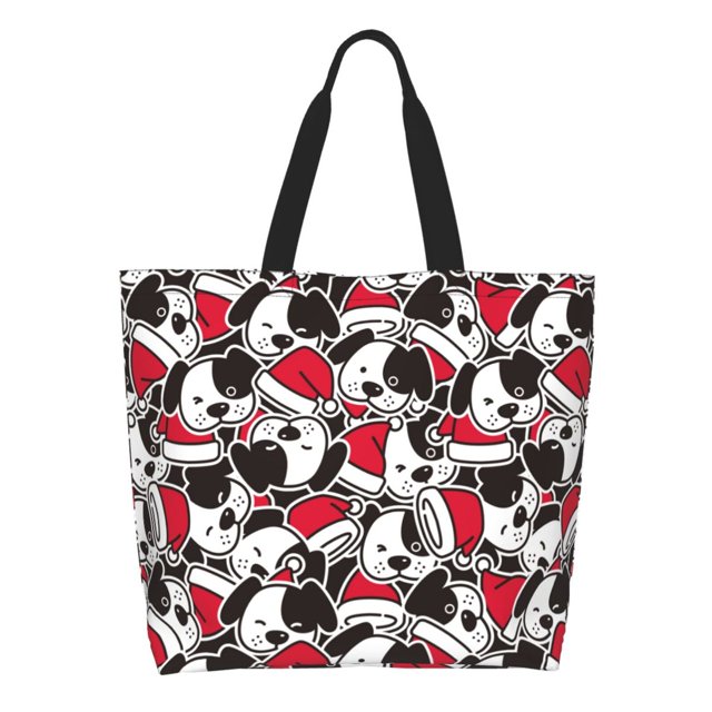 Disketp Cute Dog Bolsa Tote Estampada para Mujer, Bolso de Hombro y de Mano para Compras y Viajes